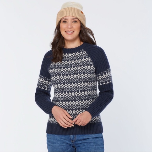 Woolpaca Jacquard Women's Crew Sweater - Picture 1 of 9